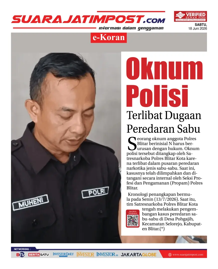 e-Koran, Edisi Sabtu, 18 Juli 2026