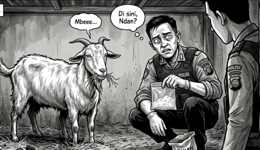 Ketika Kandang Kambing di Bangkalan Mendadak Berstatus 'Kawasan Elit' Penyimpanan Narkoba