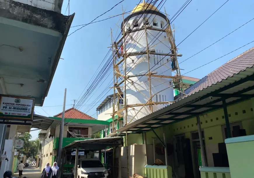 Menara Masjid Bersejarah Tambakberas Jombang Siap Sambut Muktamar Nu Ke-35