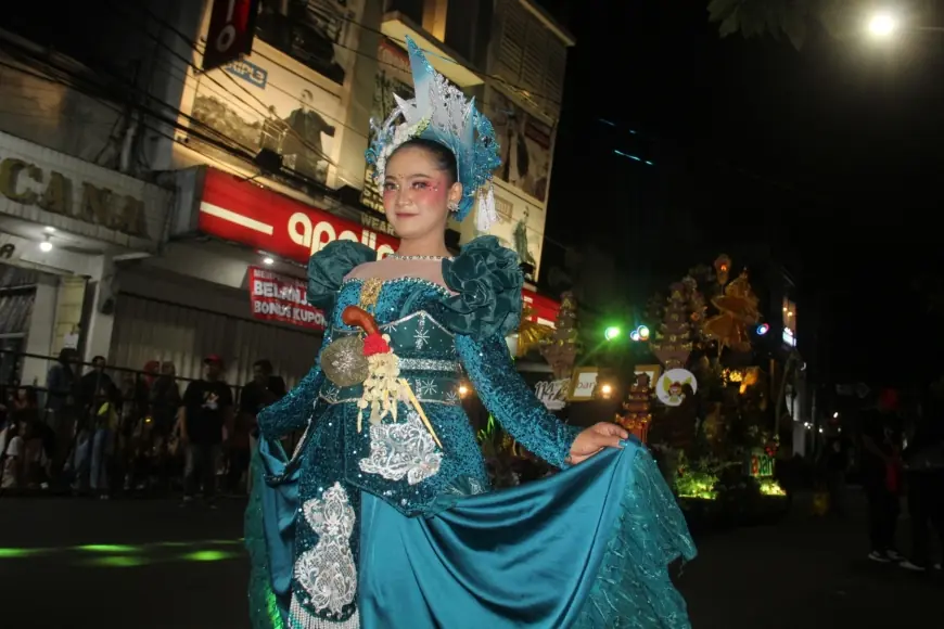 Mengusung Tema 'Symphony of Nature', Dhoho Night Carnival 2026 Pukau Ribuan Warga Kediri