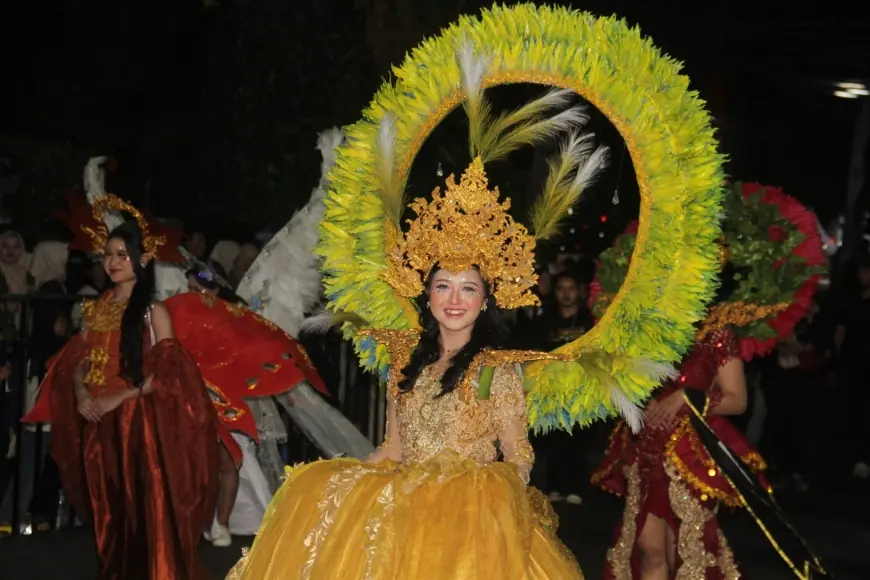 Mengusung Tema 'Symphony of Nature', Dhoho Night Carnival 2026 Pukau Ribuan Warga Kediri